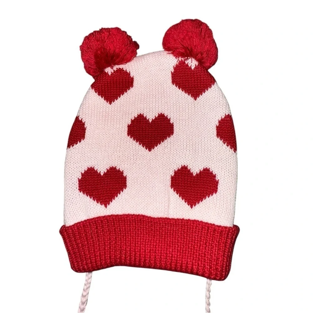 ▶️ Cute-ture ◀️ Heart Hat Girls 1 -2 years